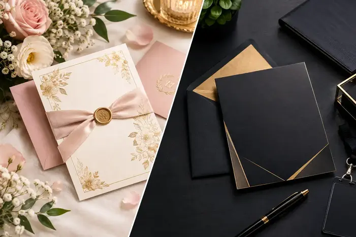 Wedding Vs Corporate Event Invitations
