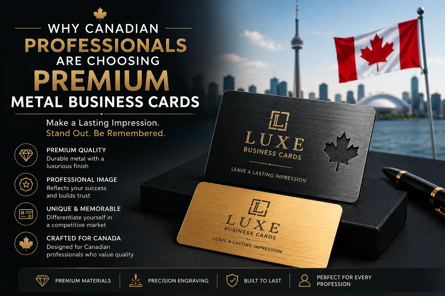 luxe business cards Canada